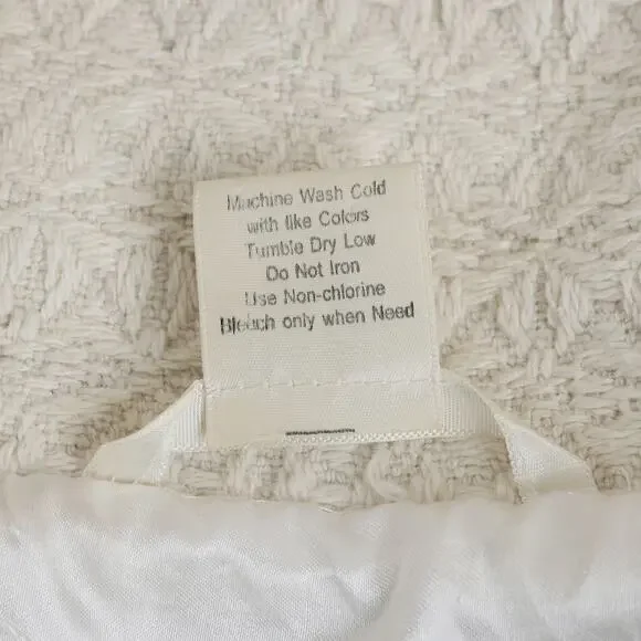 Women's Cream Preppy Twee Charlotte Russe Lined Button Up Jacket - S - Picture 11 of 11